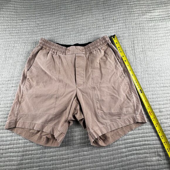 Lululemon Bowline Short Mens M Pink 7" Athletic Stretch Performance Drawstring - Picture 2 of 8